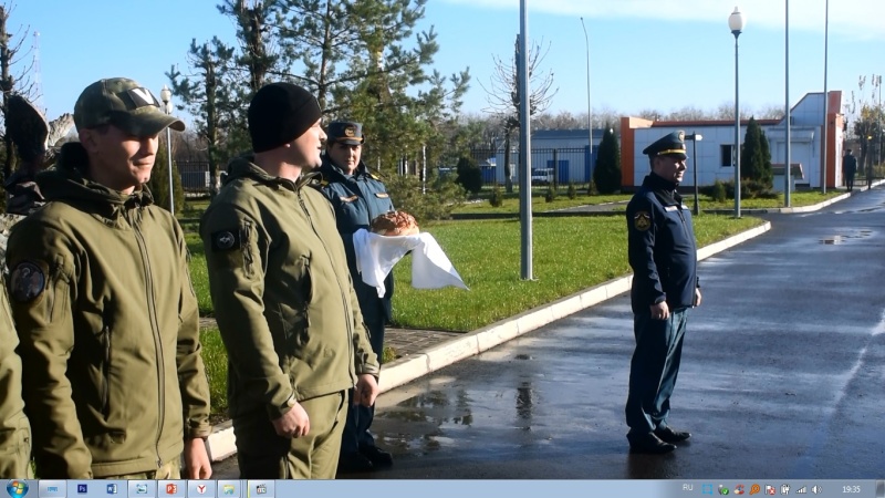 Возвращение спасательной группы проведения пиротехнических и взрывных работ