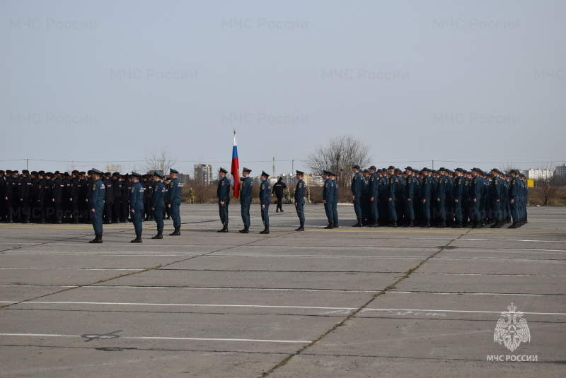 Начало подготовки парадного расчета Донского СЦ к участию в торжественных мероприятиях, проводимых в ознаменование 79 – годовщины Победы Советского народа в Великой Отечественной войне 1941 – 1945 годов.