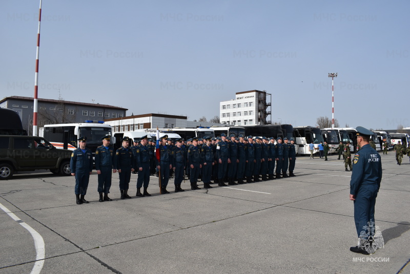 Начало подготовки парадного расчета Донского СЦ к участию в торжественных мероприятиях, проводимых в ознаменование 79 – годовщины Победы Советского народа в Великой Отечественной войне 1941 – 1945 годов.