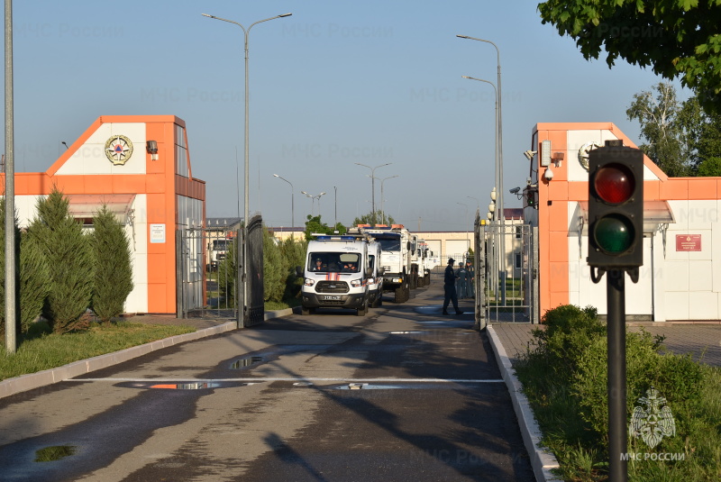 Убытие личного состава аэромобильной группировки.