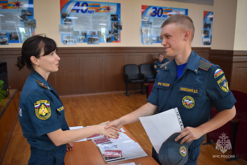 В Донском СЦ проведена процедура увольнения в запас военнослужащих.