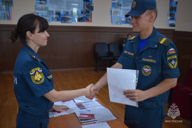 В Донском СЦ проведена процедура увольнения в запас военнослужащих.