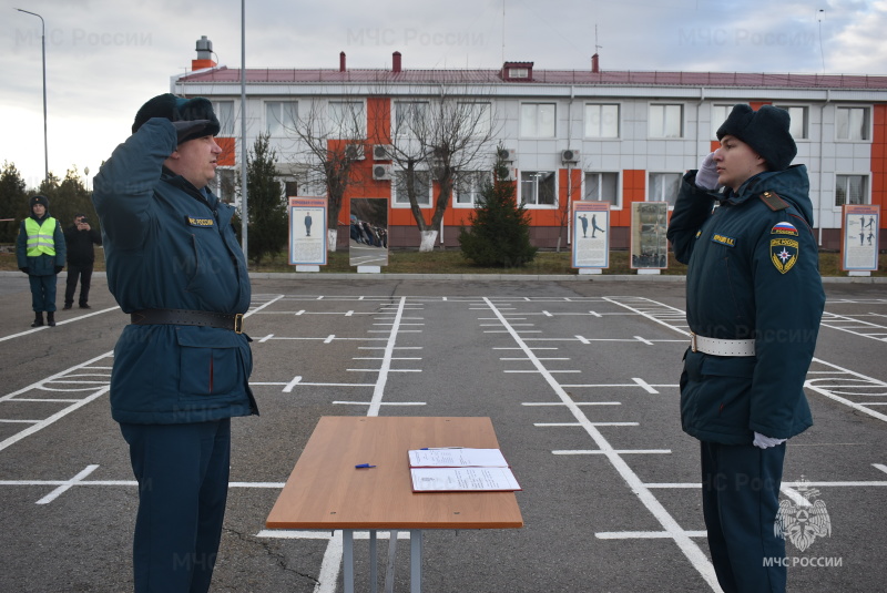 Приведение военнослужащих роты вновь прибывшего пополнения к Военной присяге