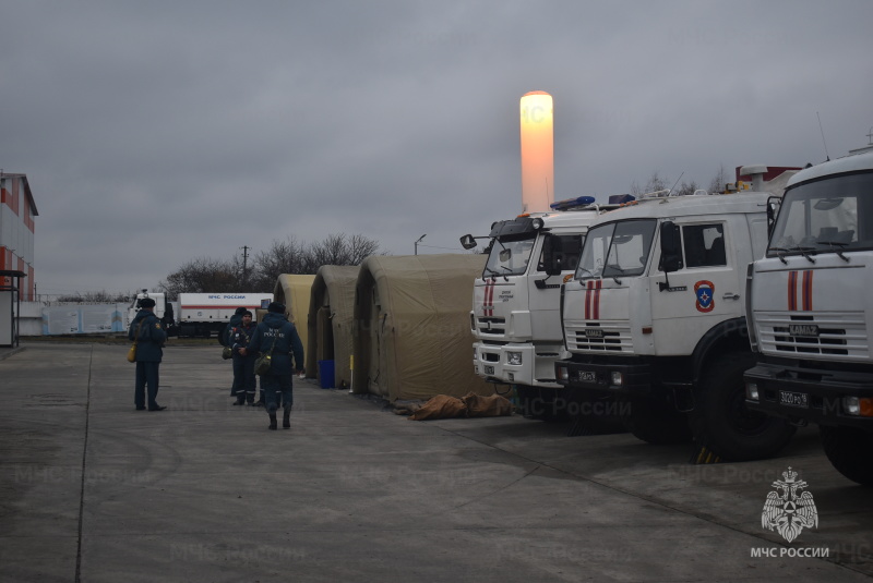 В Донском спасательном центре прошел смотр готовности пунктов обогрева.