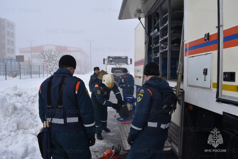 Проверка готовности 2 спасательного отряда по команде повышенной готовности.