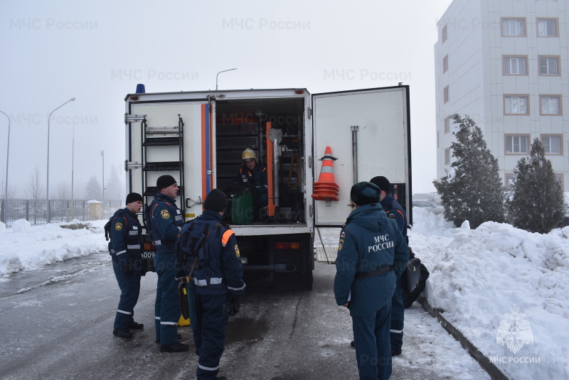 Проверка готовности 2 спасательного отряда по команде повышенной готовности.