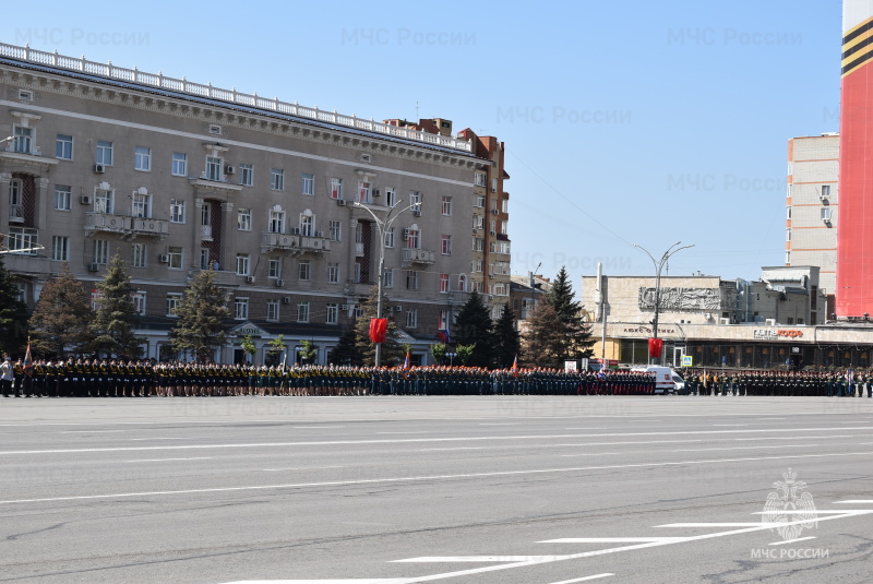 Военнослужащие СЦ приняли участие в параде Победы, посвященном 80-летию победы в Великой Отечественной войне.