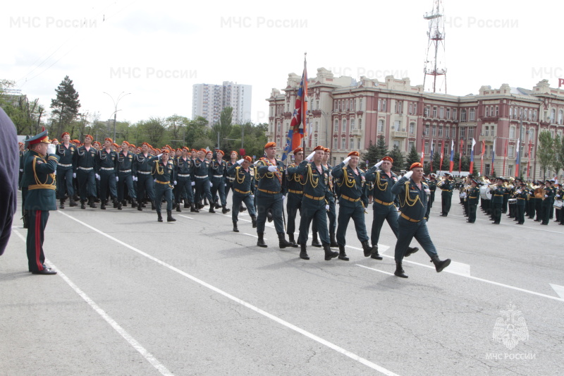 Военнослужащие СЦ приняли участие в параде Победы, посвященном 80-летию победы в Великой Отечественной войне.