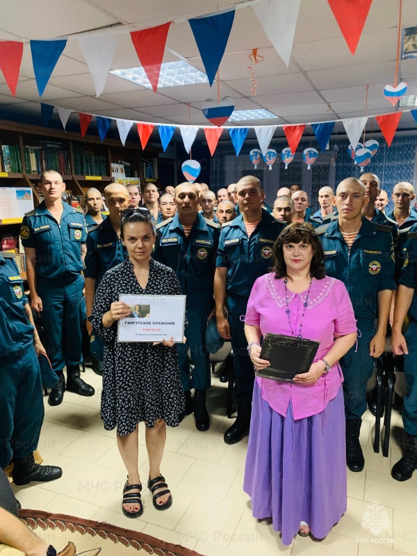 В Донском спасательном центре для военнослужащих по призыву состоялся час истории на тему: "Славная победа под Гангутом. 9 августа - День воинской славы России - Гангутское сражение"