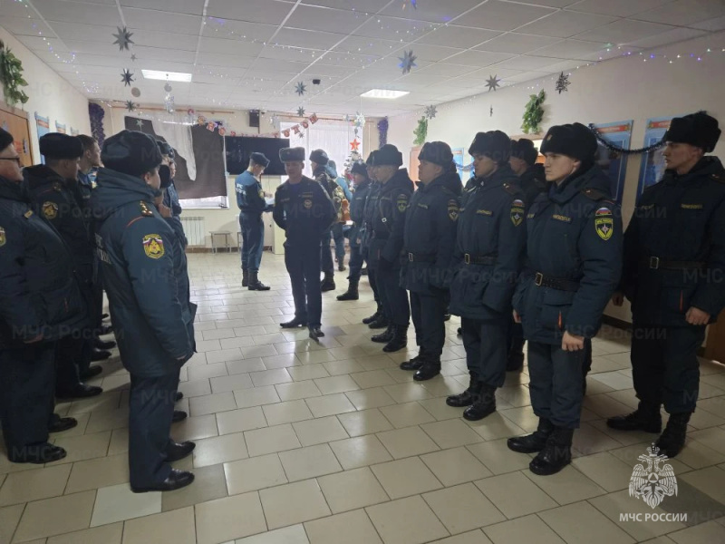В спасательном центре проведено занятие с личным составом на тему «Действия роты при подъеме по боевой тревоге».