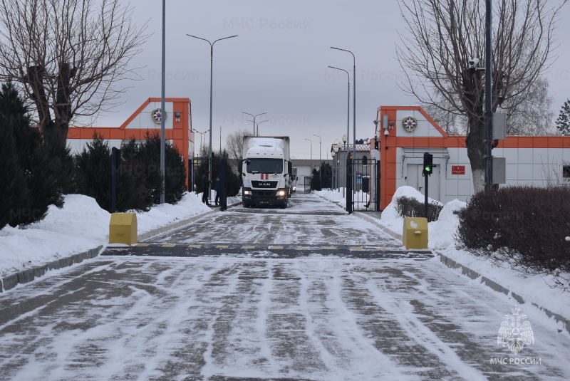 Убытие колонны в Запорожскую область.