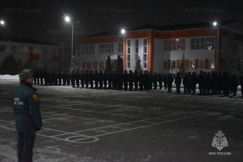 В СЦ была проведена общеполковая вечерняя поверка.