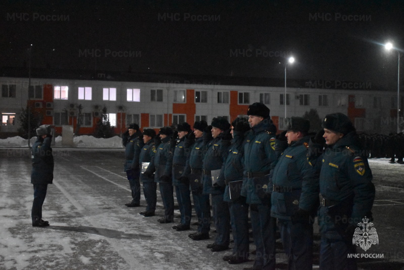 В СЦ была проведена общеполковая вечерняя поверка.