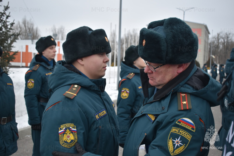 В СЦ прошел строевой смотр формы oдежды.