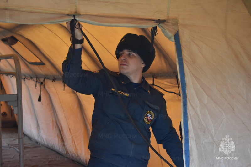 Начальник центра провел смотр полевых лагерей 1 и 2 эшелонов.