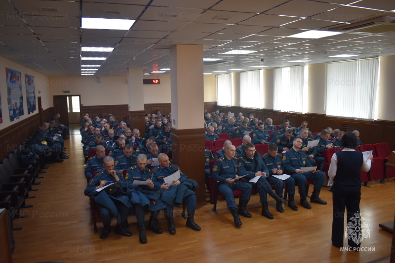 В спасательном центре прошел психологический опрос среди военнослужащих по призыву.