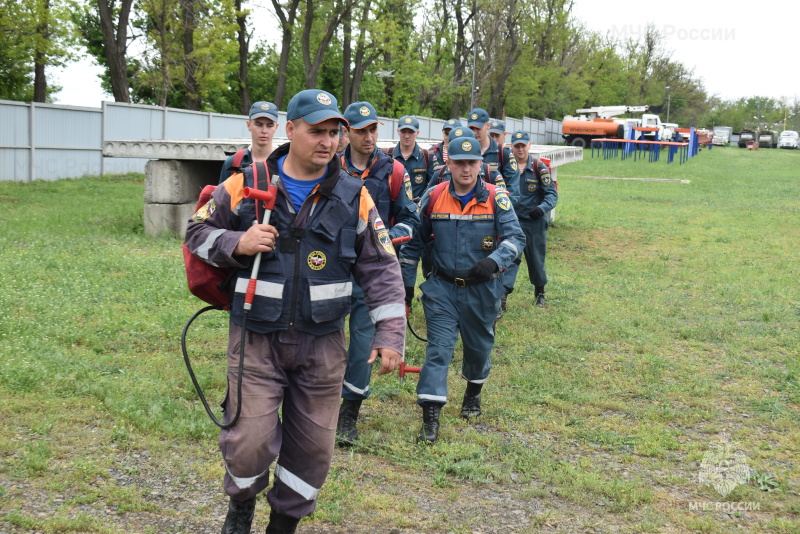В рамках проведения итоговой проверки за зимний период обучения прошла проверка готовности аэромобильной группировки.