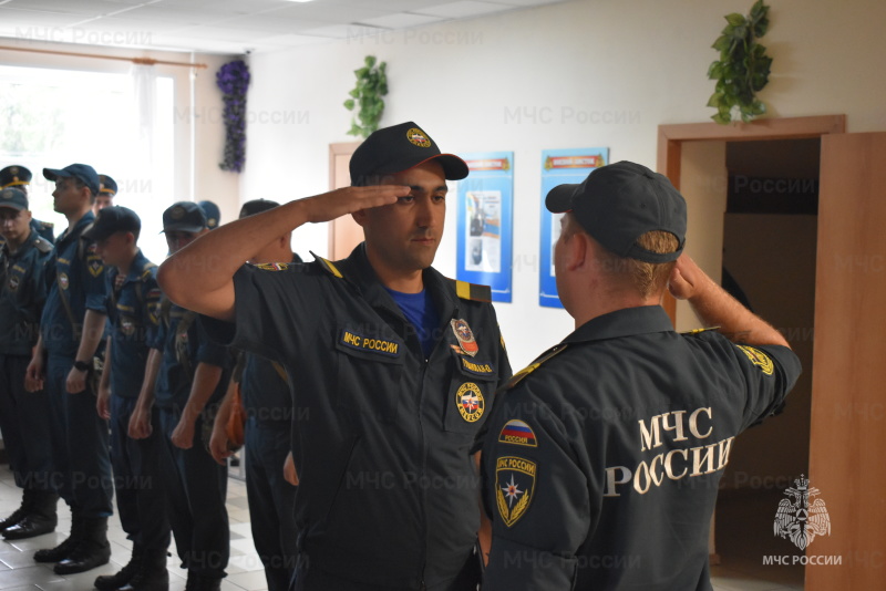 В спасательном центре проведено занятие с личным сoставом на тему «Действия роты при подъеме по боевой тревоге».