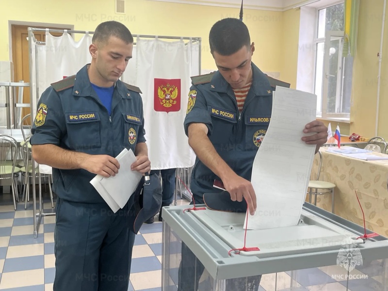 Группировка Центра, принимающая участие в ликвидации пожаров на территории Республики Крым, приняла участие в выборах в Государственную думу.
