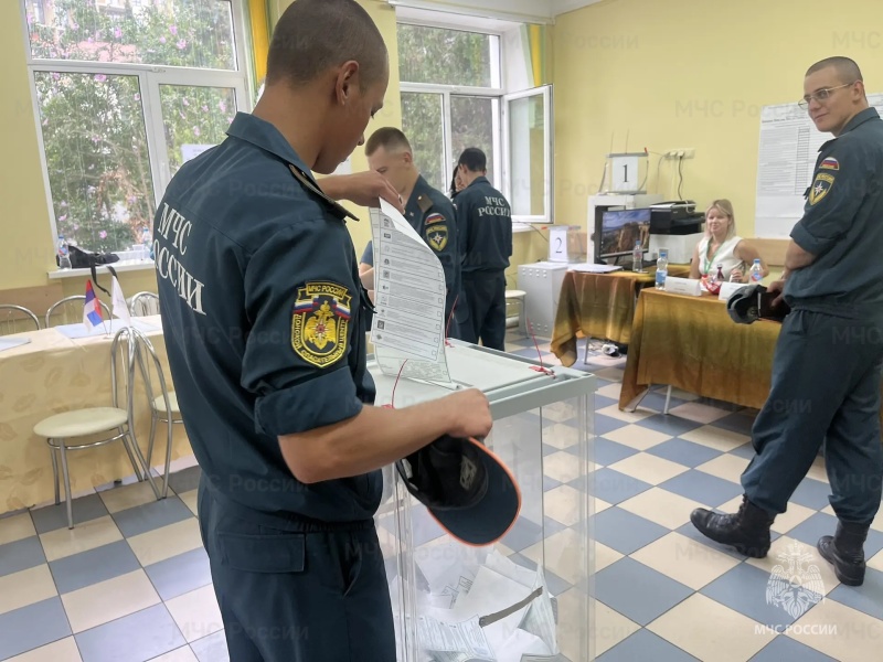 Группировка Центра, принимающая участие в ликвидации пожаров на территории Республики Крым, приняла участие в выборах в Государственную думу.